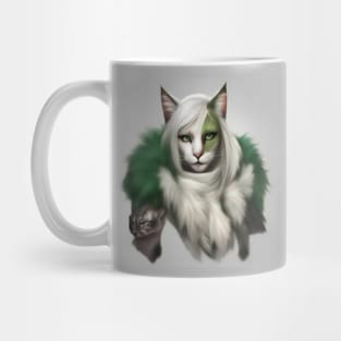 fantasy cat witch green Mug